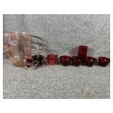 Vintage Anchor Hocking cups, depression glasses