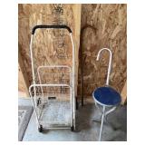 Metal Caddy, Stool, Canes