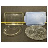 Pyrex & Anchor 9x13, Pyrex Pie Dish, Crystal Tray
