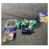 Duck tape, nails, felt pads & chamberlain