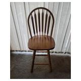 Oak Swivel Bar Stool