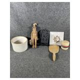 Pot, decor and candle