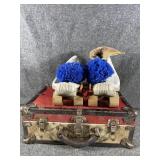 Vintage roller skates w/wood wheels