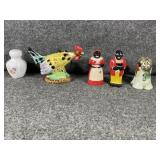 Hand crafted & vintage salt and pepper shakers