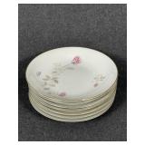 Flamingo & Royal Rose Dinner & Dessert Plates