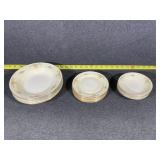 Homer Laughlin Eggshell Nautilus Plates, Bowls