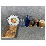 Vintage Japan Norcrest wall plate & other decor