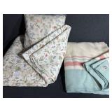 Botanical floral quilt and pillow- Longaberger