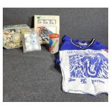 Vintage tin, Golf Balls, Detroit Shirt