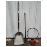 Shovel, Basketball Hoop Tim and Rake