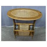 End Table with Magazine Holder