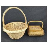 (2) Wicker Baskets