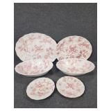 Double Phoenix Iron Stone Pink Flora Japan Made