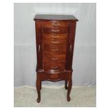 Tall Wooden Jewelry Stand