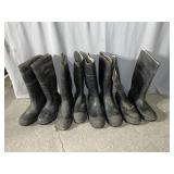 (4) Pairs of Rubber boots