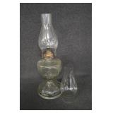 Vintage Oil Lamp with extra cover