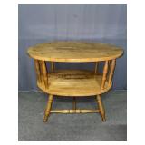Oak 2 Tier Side Table