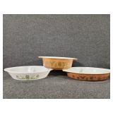 Vintage Pyrex Early American Divided Dish and