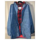 Wool rich Red flannel Rainwear -size unsure