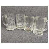 Vintage The Pinta Etched Glass Columbus Voyage