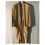 Suede long coat - size Medium