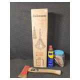 Johnson Chimney Sweep, 1 1/4 Pound Axe, and More