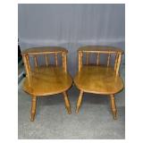 Oak 2 Tier Side Tables