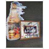Rainer Draft and Bud light Signs