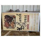 KD Ranchhouse Resturant Sign (OFFSITE) App. 8ft