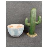 Flower Pot and Cactus