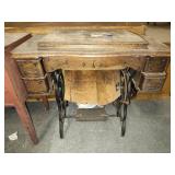 Vintage Improved New Wilson Sewing table w/ Pedal