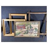Wooden Picture Frames and print in frame