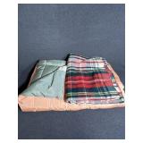 Wool blanket and Twin Down Filled comforter