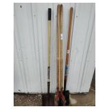 Post Hole digger and Shovels