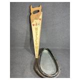 Oval Horse Collar Mirror-Handpainted Saw