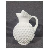 Fenton Hobnail Milk Glass Pitcher