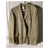 Menï¿½s Brown Tweed Blazer-size unsure