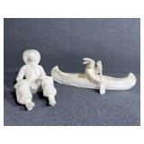 Unpainted ceramic pieces