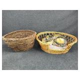 Whicker Cat Bed and Whicker Basket