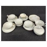 Tea Cups and Saucers Plates