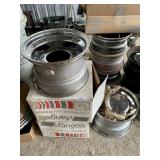 15x10 Mangels Chrome Rims w/ Center Caps