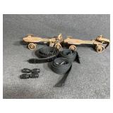 Vintage roller skates with original leather strap