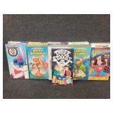 VHS Tapes:Rocky and Bullwinkle, Three Stooges,