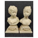 French Country ABCO boy and girl Sculptures