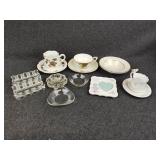 Tea Cups , Saucers, Glass Bowls and more