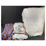 King Size Mattress Protector& Bed Skirt, blanket