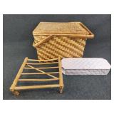 Wicker Picnic Basket and More