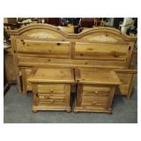 Maple Night Stand & Queen Size Bed Frame