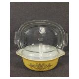 Pyrex Glass Baking Dish, Pyrex Golden Wreath O