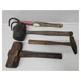 Mallet, Pick, Hand Rake